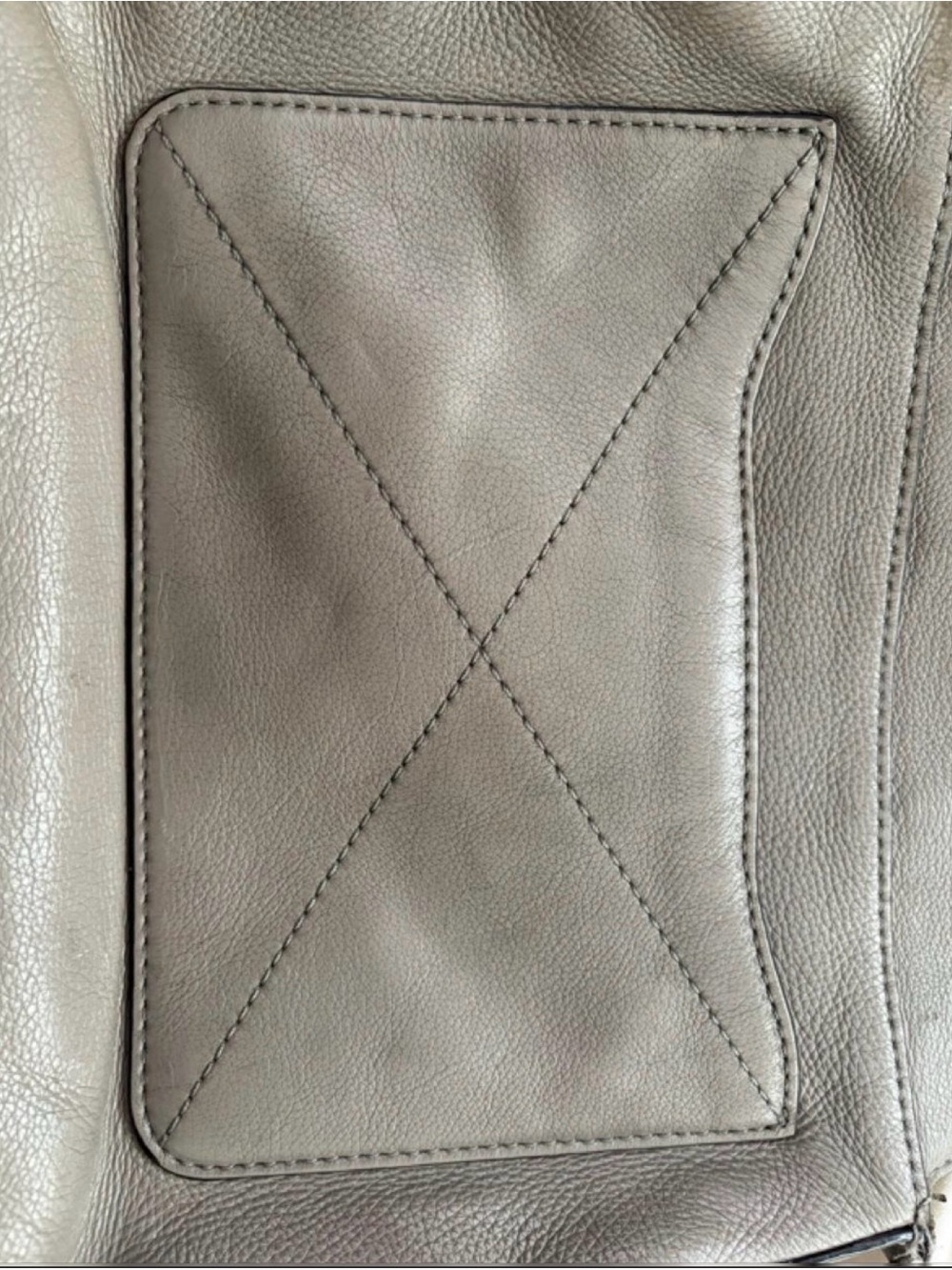 Marc Jacobs Taupe Crossbody Saddle Bag with Front Zip - Picture 6 of 7